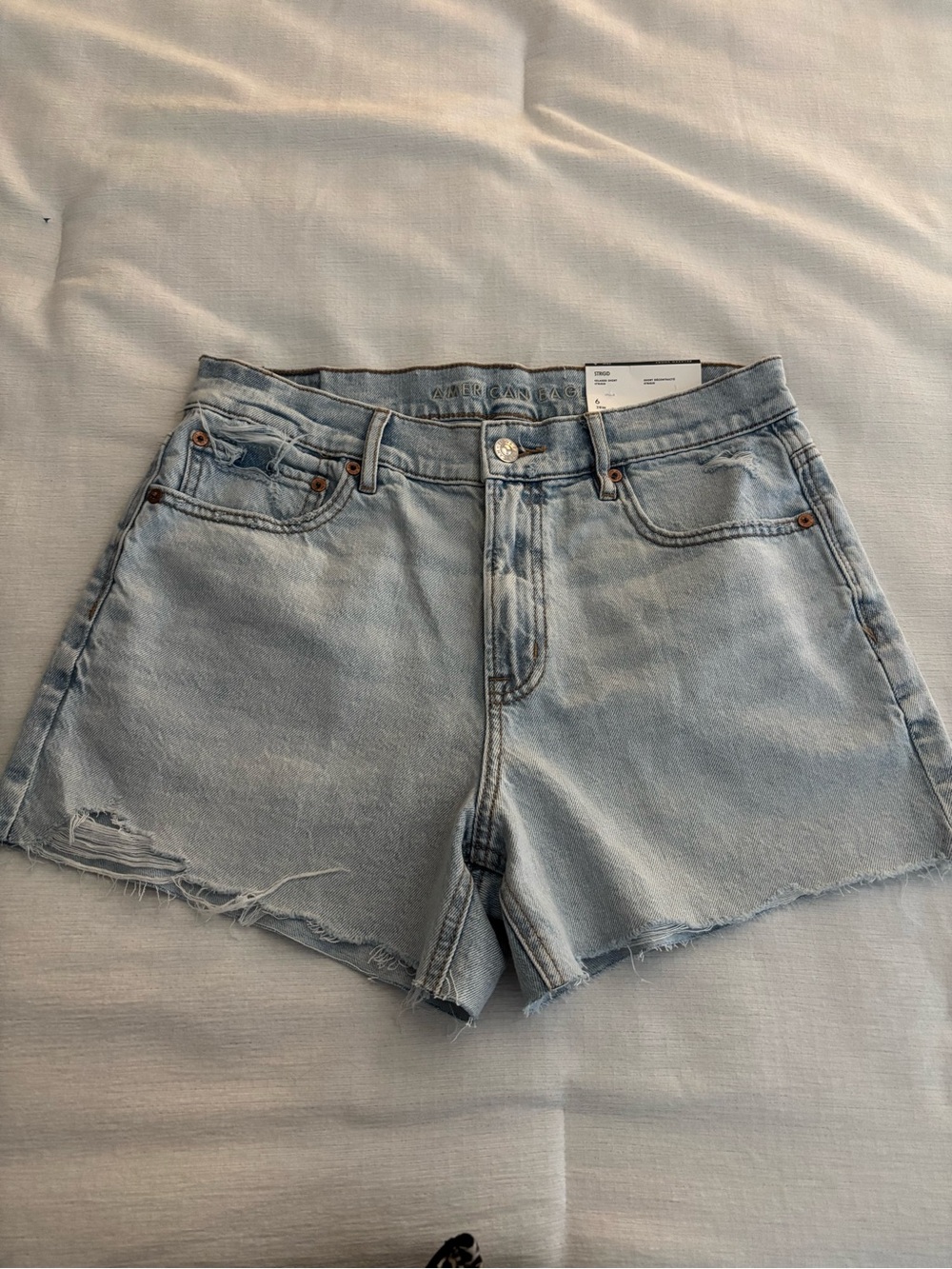 American Eagle Outfitters Light Blue Cutoff Denim Shorts